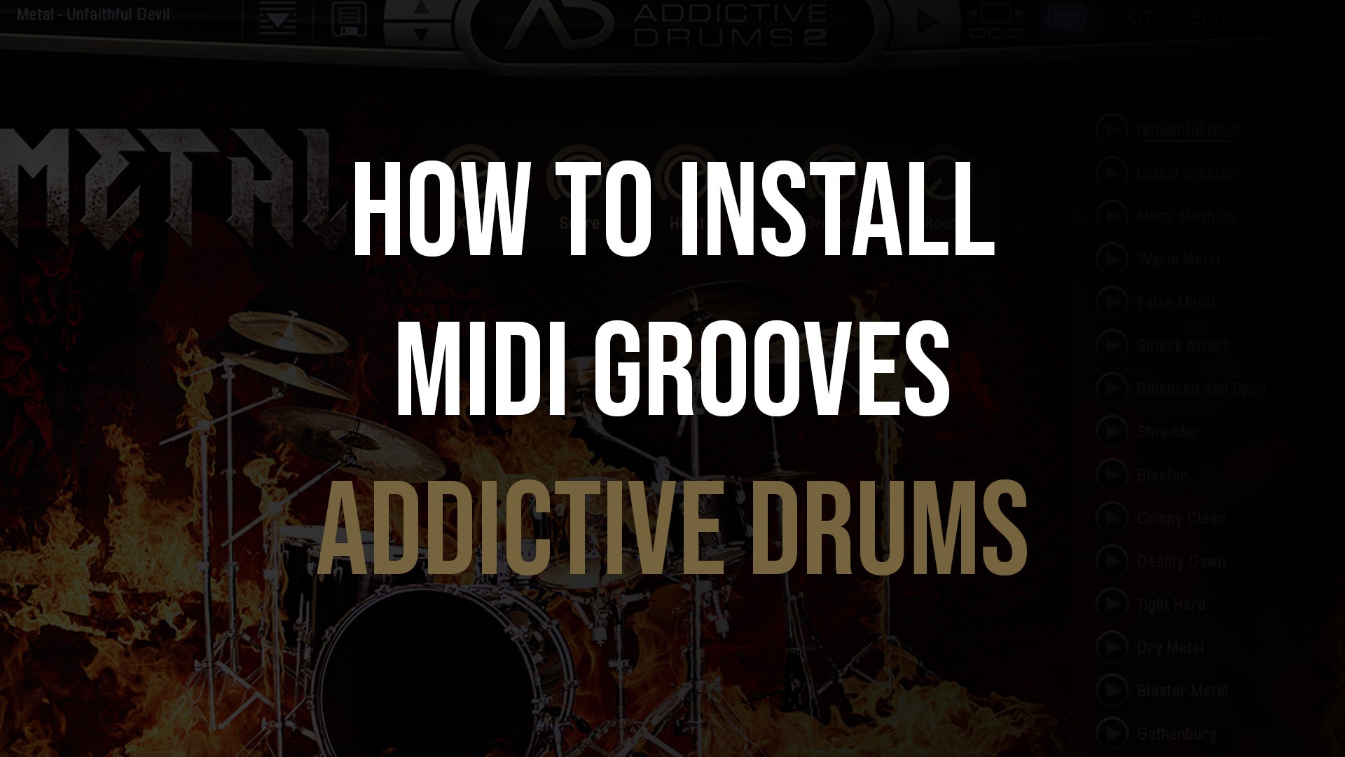 How to install Loudstakk MIDI Grooves into Addictive Drums