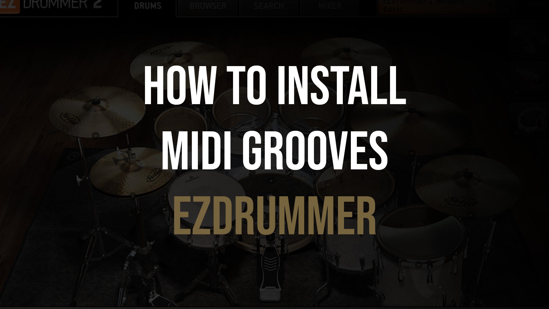 How to install Loudstakk MIDI Grooves into EzDrummer